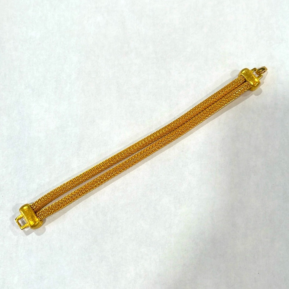 MONET GOLD TONE DOUBLE BRACELET